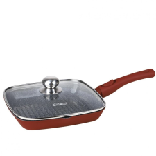 Heinner Alumínium grillserpenyő + fedél 28x4 cm, Calabria, Főzés: Heinner HR-JLG-A28G edény