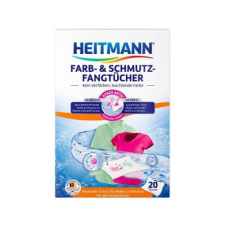 Heitmann Mosókendő szín- és szennyfogó HEITMANN 20 db/doboz tisztító- és takarítószer, higiénia