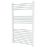 HeizTech egyenes fehér acél fürdőszobai törölközőszárító radiátor 60 x 140 cm, 712 W