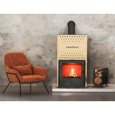  Heiztech HIDRO 20 vízteres kandalló 18kW, bézs színű (11910039) kályha, kandalló