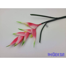  Heliconia / Rákollóvirág élethű gumis 86 cm - Sötét Rózsaszín dekorációs kellék