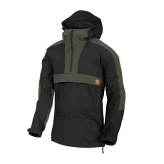 HELIKON-TEX Woodsman Anorak Kabát - Black/Taiga Green