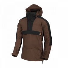 HELIKON-TEX Woodsman Anorak Kabát - Earth Brown/Black munkaruha