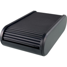 HELIT Linear 300db-os, rolós, fekvő névjegytartó fekete (H6218095) (INH621805) névjegytartó
