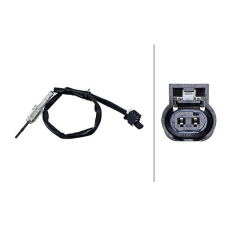 Hella Érzékelő, kipufogógáz-hőmérséklet HELLA 6PT 010 376-571 autóalkatrész