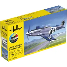  Heller STARTER KIT P-51 Mustang 1:72 (56268) makett