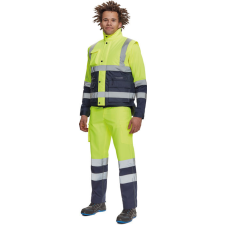  HELLIN HV mellény sárga/navy XXL láthatósági ruházat
