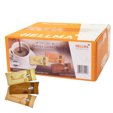  Hellma Biscuits Fine keksz 3 ízben. Karamell, vanília, csokoládé (200 db) csokoládé és édesség