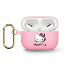 HELLO KITTY 3D Kitty Head Airpods 3 Szilikon tok - Pink (HKA33DKHSP) fülhallgató, fejhallgató tok