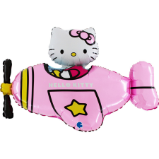 HELLO KITTY Airplane Pink fólia lufi 76 cm party kellék