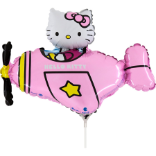  Hello Kitty Airplane Pink mini fólia lufi 35 cm (WP) party kellék