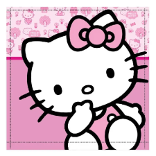 HELLO KITTY Cutie kéztörlő, arctörlő, törölköző 30x30cm lakástextília