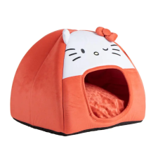  Hello Kitty formájú mosható kisállat fekhely, kuckó 40 cm szállítóbox, fekhely kutyáknak