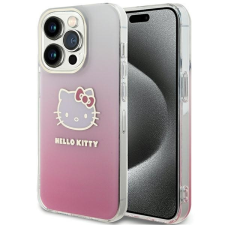 HELLO KITTY HKHCP13LHDGKEP iPhone 13 Pro / 13 6.1&quot; rózsaszín keménytok IML Gradient Electrop Kitty fej IML Gradient Electrop Kitty fej tok és táska