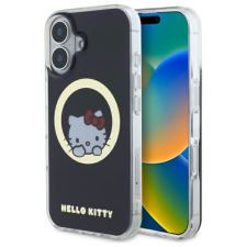 HELLO KITTY HKHMP16SHSWKK IML Sweet Kitty Magsafe keménytok iPhone 16 - fekete tok és táska