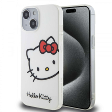 Hello Kitty IML Head Logo Case for Apple iPhone 15 - fehér tok és táska