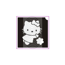 Hello Kitty játszik (csss0161) csillámtetoválás