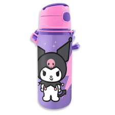HELLO KITTY Kuromi alumínium szívószálas kulacs akasztóval 600 ml babaétkészlet