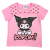 HELLO KITTY Kuromi Pink gyerek rövid póló, felső
