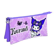 HELLO KITTY Kuromi Purple 3 rekeszes tolltartó 22 cm tolltartó