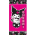HELLO KITTY Kuromi Rebel fürdőlepedő, strand törölköző 70x140 cm (Fast Dry)