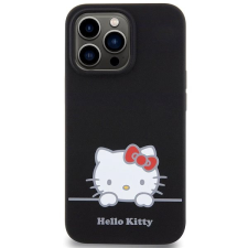 HELLO KITTY Liquid Silicone Daydreaming Logo Zadní Kryt pro iPhone 13 Pro Black tok és táska