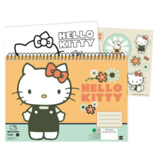 HELLO KITTY Stay Sunny A/4 spirál vázlatfüzet 40 lapos matricával füzet