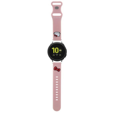 HELLO KITTY szíj univerzális HKUWMSCHBLP Szilikon Kitty Head rózsaszín pánt 20mm okosóra kellék