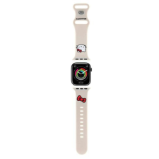 Hello Kitty szilikon Kitty fejpánt Apple Watch 38/40/41mm-hez - bézs okosóra kellék