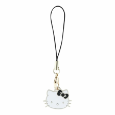 Hello Kitty telefonszíj, kitty fej - telefon medál fekete (HKCPMKHK) medál