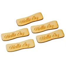  Helló ősz hullámos tábla 7cm 5db-os dekorációs kellék