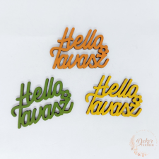  Hello tavasz felirat - sárga színek dekorációs kellék