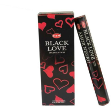 HEM Black Love / Fekete Szerelem füstölő hexa indiai 20 db füstölő