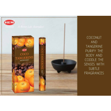  HEM Coco Tangerine / Kókusz Mandarin füstölő hexa indiai 20 db füstölő