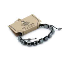  Hematit Shamballa Karkötő - Piramisok karkötő