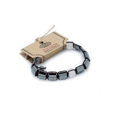  Hematit Shamballa Karkötő - Rózsakvarc Négyzetek karkötő