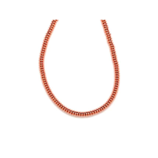 Hematit szin rose gold korong 4x1mm nyaklánc