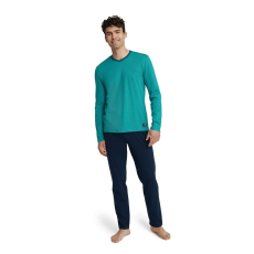 henderson Udon férfi pizsama, zöld, csíkos 3XL