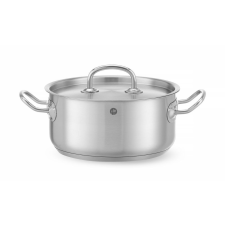 Hendi Alacsony fazék- fedővel, HENDI, Kitchen Termékcsalád, 2,9L, ⌀200x(H)95mm konyhai eszköz
