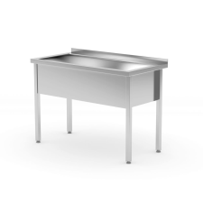 Hendi Asztal egymedencés mosogatóval – hegesztett kivitelben mosogatótálca