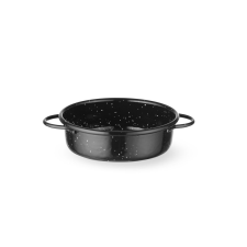 Hendi Casserole edény - zománcozott - Fekete - ⌀120x(H)40mm - HENDI 622520 edény