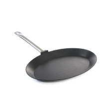 Hendi Halsütő serpenyő - ovális Titanium Professional, HENDI, 400x275x(H)35mm edény