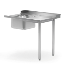 Hendi Mosogatóval ellátott asztal mosogatógéphez, HENDI, bal oldal, 1200x700x(H)850mm beépíthető gépek kiegészítői