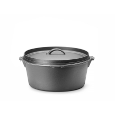 Hendi Öntöttvas edény, HENDI, 7,2L, Fekete, ⌀310x(H)155mm konyhai eszköz