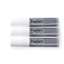 Hendi Tábla filctollak - 3 fehér filctoll - HENDI 664223 filctoll, marker