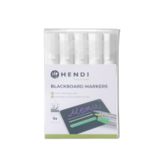 Hendi Tábla filctollak 6 mm, HENDI, 5 fehér filctoll filctoll, marker
