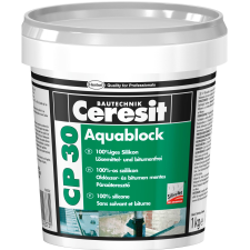 HENKEL Ceresit szilikon CP30 Aquablock 1 kg szürke glett, gipsz, csemperagasztó, por