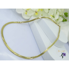  Henriett antiallergén lapos fényes nyaklánc -14K nyaklánc