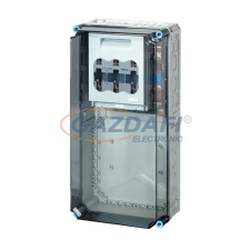 Hensel Mi 76478 NH-késes szakaszolható biztosító szekrény, 300x600x214 mm villanyszerelés