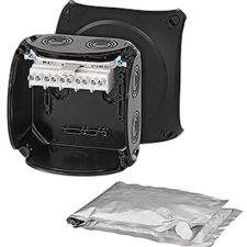 Hensel WP 0606 B Vízálló kábelösszekötő doboz kiöntőmasszával, 130x130x77 mm, IP68 villanyszerelés